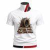 Tricou personalizat 4x4 cu mesajul Putere pură tracțiune totală. Design spectaculos cu roată off road și noroi imprimare premium prin sublimare și material confortabil