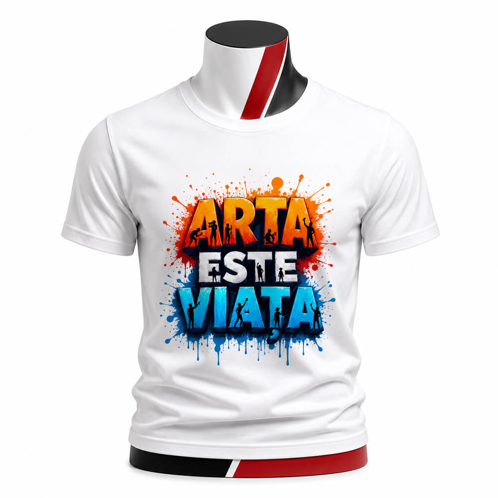 Tricou personalizat unisex - Arta este viața