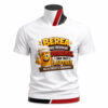 Tricou personalizat cu mesajul Berea nu rezolvă problemele dar nici laptele nu a făcut o vreodată. Design amuzant imprimare premium și material confortabil