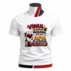 Tricou personalizat cu mesajul Vinul nu rezolvă problemele dar nici apa nu le rezolvă. Design amuzant imprimare premium prin sublimare și material confortabil