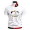 Tricou personalizat cu pisici și mesajul Nu e haos e doar ședința noastră de motivație. Design amuzant imprimat prin sublimare ideal pentru iubitorii de pisici