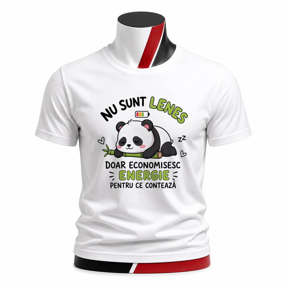 Tricou personalizat unisex – Nu sunt leneș doar economisesc