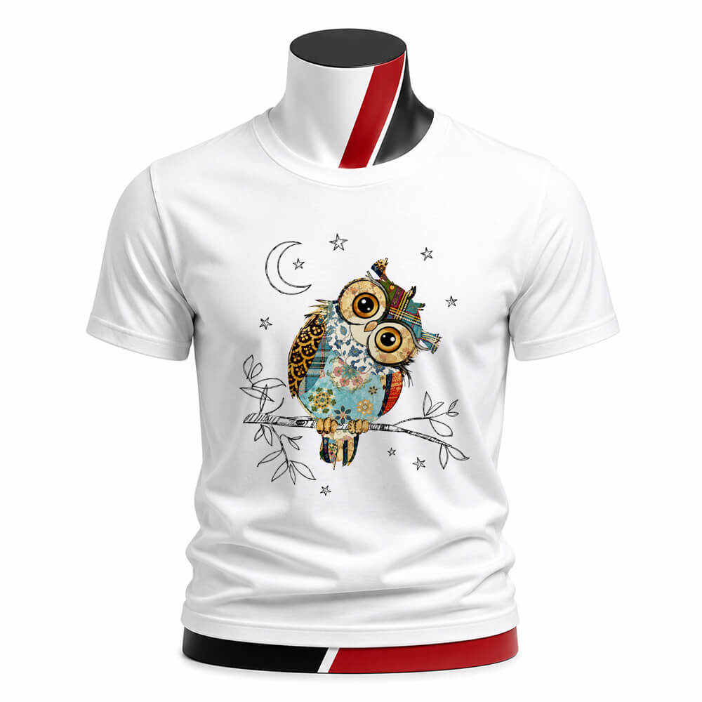 Tricou personalizat unisex - Bufniță artistică