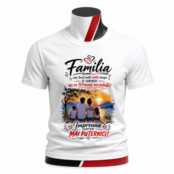 Tricou personalizat unisex - Familia înseamnă iubire
