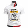 Tricou personalizat unisex Limitat cu un leneș simpatic și mesaj amuzant. Design relaxat și modern, perfect pentru iubitorii de cafea și de umor