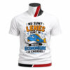Tricou personalizat unisex Modul Economisire cu un pește simpatic și mesaj amuzant. Un tricou original pentru cei care preferă relaxarea, umorul și buna dispoziție