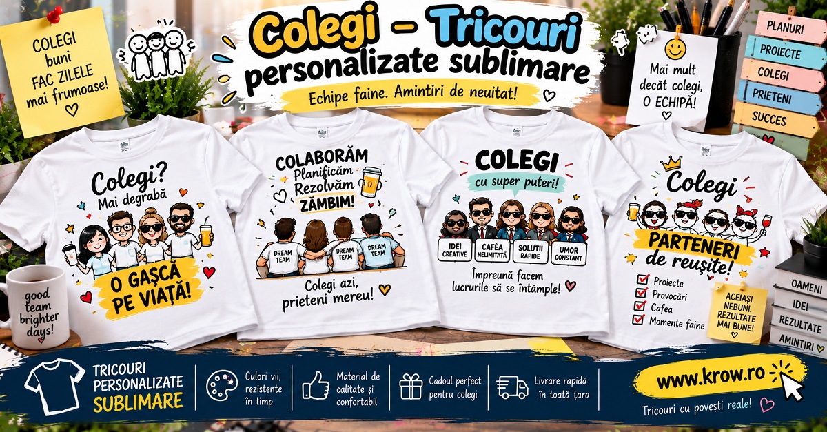 Colegi Tricouri personalizate sublimare