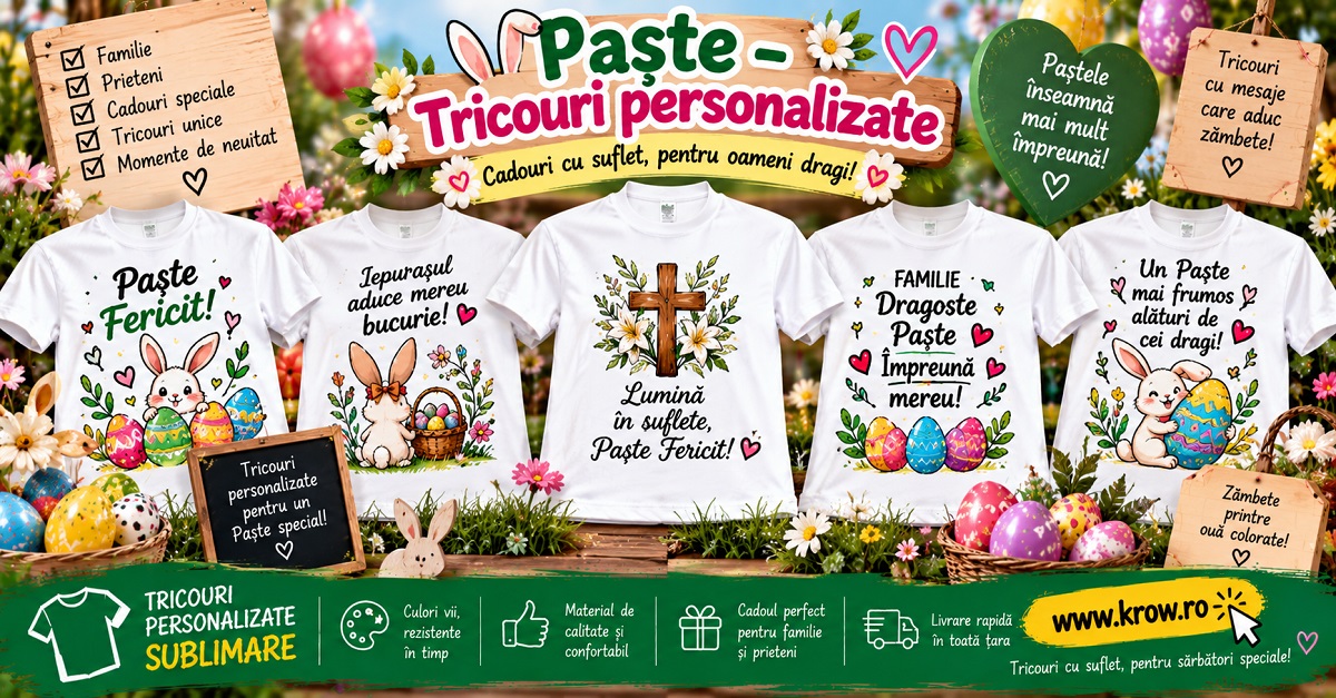 Paște Tricouri personalizate