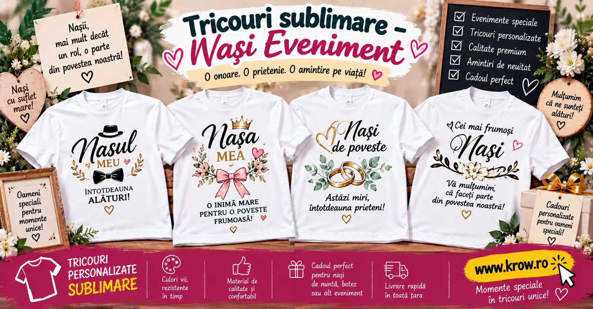 Tricouri sublimare – Nași Eveniment