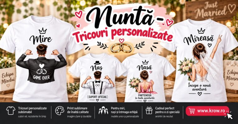 nunta tricouri personalizate