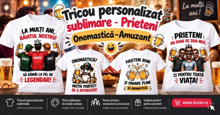 tricou personalizat sublimare prieteni onomastica amuzant