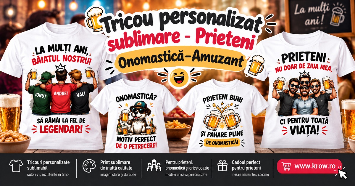 tricou personalizat sublimare prieteni onomastica amuzant